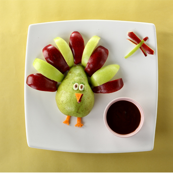 Buah Potong Saus Cokelat