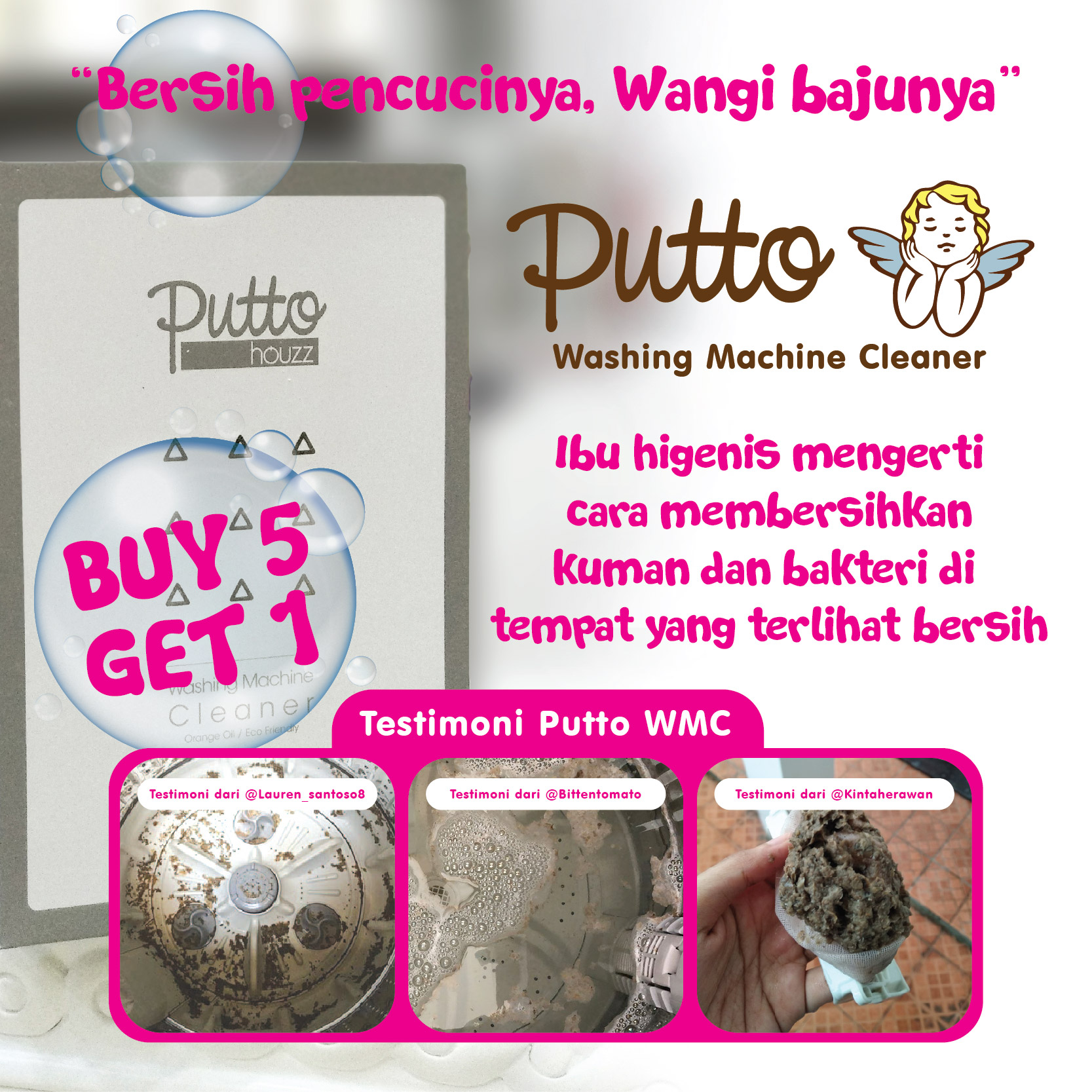 BERSIH PENCUCINYA, WANGI BAJUNYA