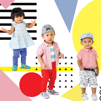 8 Pilihan Gaya Tabrak Motif untuk Anak
