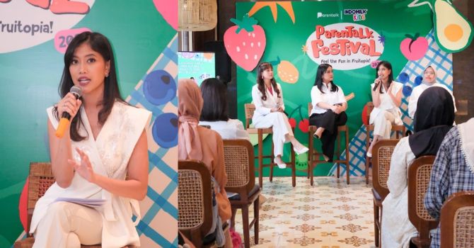 Foto 5. Sesi talkshow dan tanya jawab bersama media mengenai konsep perayaan keluarga di Parentalk Festival 2026. Foto: Dok. Istimewa