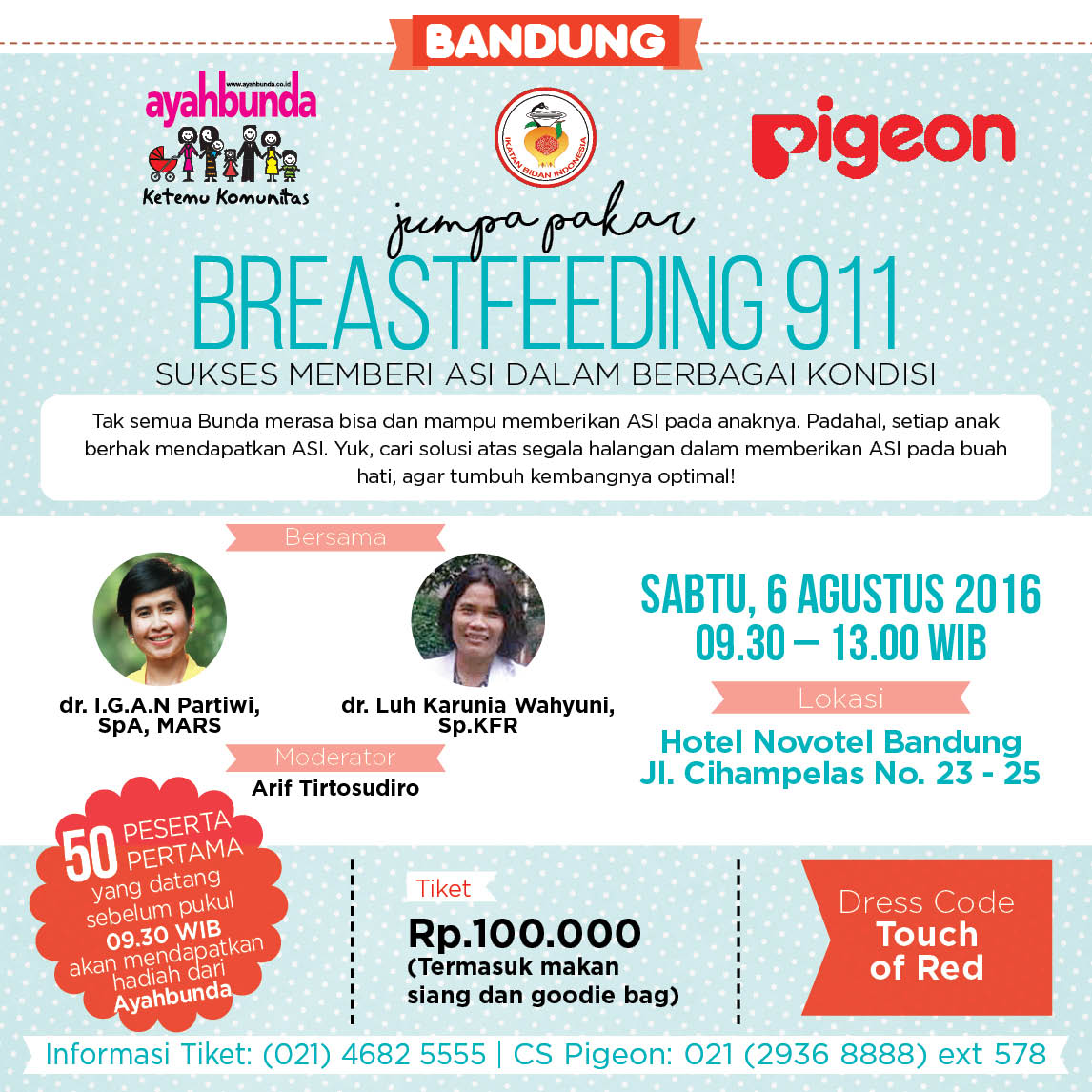 Sukses Memberi ASI di Berbagai Kondisi - Bandung