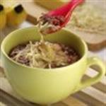 Bubur Beras Merah dan Pisang Keju 